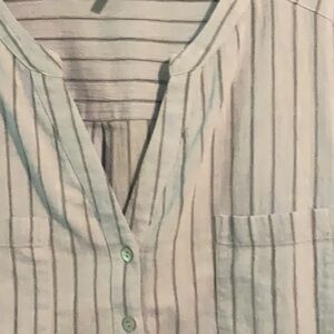 NIC+ZOE Striped Blouse in blue and blue. Brand new.